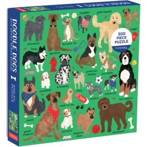 Galison Doodle Dog And Other Mixed Breeds 500 Piece Family Puzzle Galison Doodle Dog And Other Mixed Breeds 500 Piece Family Puzzle