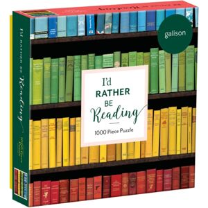 Galison I'D Rather Be Reading 1000 Piece Puzzle In Square Box Galison I'D Rather Be Reading 1000 Piece Puzzle In Square Box