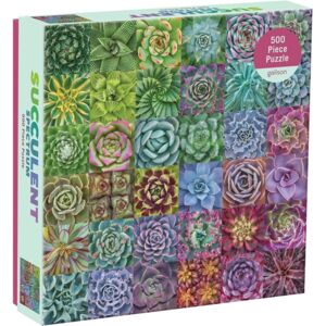 Galison Succulent Spectrum 500 Piece Puzzle Galison Succulent Spectrum 500 Piece Puzzle