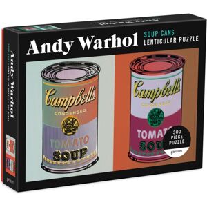 Galison Andy Warhol Soup Cans 300 Piece Lenticular Puzzle Galison Andy Warhol Soup Cans 300 Piece Lenticular Puzzle