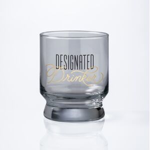 Galison Designated Drinker Lowball Glass Galison Designated Drinker Lowball Glass