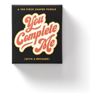 Galison You Complete Me 100 Piece Mini Shaped Puzzle Galison You Complete Me 100 Piece Mini Shaped Puzzle