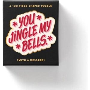 Galison You Jingle My Bells 100 Piece Mini Shaped Puzzle Galison You Jingle My Bells 100 Piece Mini Shaped Puzzle