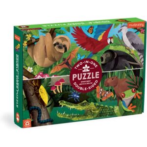 Galison Rainforest Above & Below 100 Piece Double-Sided Puzzle Galison Rainforest Above & Below 100 Piece Double-Sided Puzzle