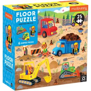 Galison Construction Site 25 Piece Floor Puzzle With Shaped Pieces Galison Construction Site 25 Piece Floor Puzzle With Shaped Pieces