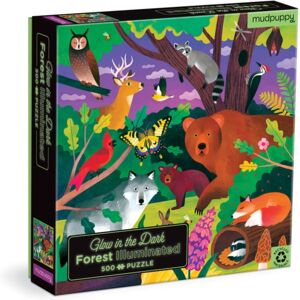 Galison Forest Illuminated 500 Piece Glow In The Dark Puzzle Galison Forest Illuminated 500 Piece Glow In The Dark Puzzle