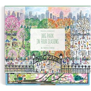 Galison Michael Storrings Dog Park In Four Seasons Greeting Card Assortment Galison Michael Storrings Dog Park In Four Seasons Greeting Card Assortment