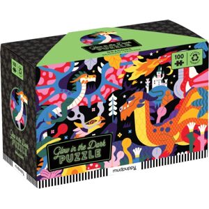 Galison Dragons 100 Piece Glow In The Dark Puzzle Galison Dragons 100 Piece Glow In The Dark Puzzle