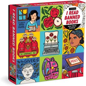 Galison I Read Banned Books 500 Piece Family Puzzle Galison I Read Banned Books 500 Piece Family Puzzle