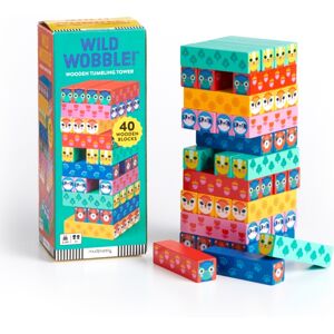 Galison Wild Wobble! Wooden Tumbling Tower Galison Wild Wobble! Wooden Tumbling Tower