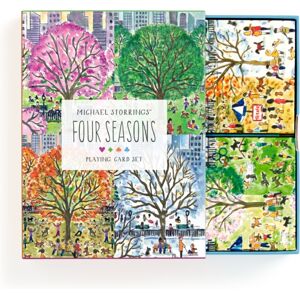 Galison Michael Storrings Four Seasons Playing Card Set Galison Michael Storrings Four Seasons Playing Card Set