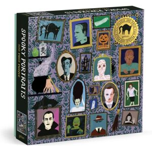 Galison Spooky Portraits 500 Piece Foil Puzzle Galison Spooky Portraits 500 Piece Foil Puzzle