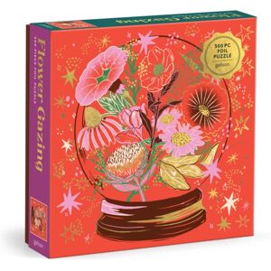 Galison Flower Gazing 500 Piece Foil Puzzle Galison Flower Gazing 500 Piece Foil Puzzle