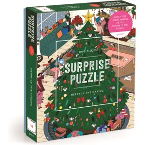 Galison Merry In The Making 1000 Piece Surprise Puzzle Galison Merry In The Making 1000 Piece Surprise Puzzle