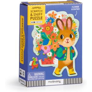 Galison Bunny Bouquet 48 Piece Scratch & Sniff Shaped Mini Puzzle Galison Bunny Bouquet 48 Piece Scratch & Sniff Shaped Mini Puzzle