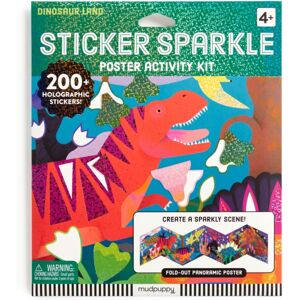 Galison Dinosaur Land Sticker Sparkle Poster Activity Kit Galison Dinosaur Land Sticker Sparkle Poster Activity Kit