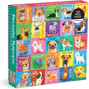 Galison Pawsome Portraits 500 Piece Family Puzzle Galison Pawsome Portraits 500 Piece Family Puzzle
