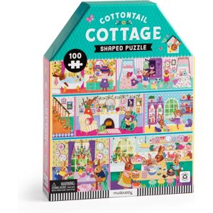 Galison Cottontail Cottage 100 Piece House-Shaped Puzzle Galison Cottontail Cottage 100 Piece House-Shaped Puzzle