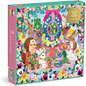 Galison Egg-Cellent Day 500 Piece Foil Family Puzzle Galison Egg-Cellent Day 500 Piece Foil Family Puzzle