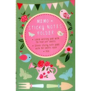 Anness Publishing Memo & Sticky Notes Folder: Pretty Garden : Small Folder Containing 7 Sticky Notepads, A Tear-Off Lined Writing Pad, And Gel Pen Anness Publishing Memo & Sticky Notes Folder: Pretty Garden : Small Folder Containing 7 Sticky Notepads, A Tear-Off Lined Writing Pad, And Gel Pen
