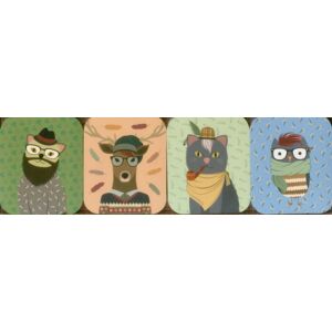 Anness Publishing Pocket Note Set Of 4 Mini Pads: Hipster Animals Anness Publishing Pocket Note Set Of 4 Mini Pads: Hipster Animals