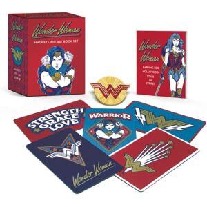 Running Press Wonder Woman: Magnets, Pin, And Book Set Running Press Wonder Woman: Magnets, Pin, And Book Set