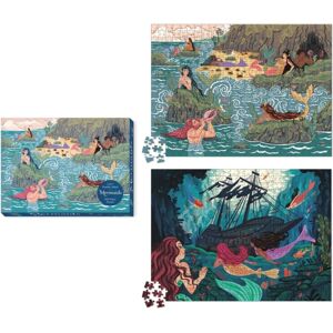 Running Press,U.S. Mermaids 2-In-1 Double-Sided 500-Piece Puzzle Running Press,U.S. Mermaids 2-In-1 Double-Sided 500-Piece Puzzle