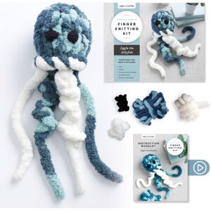 Schiffer Publishing Ltd Super Simple Finger Knitting Kit Jiggle The Jellyfish : Everything You Need Is Included: Chunky Yarn, Fiberfill, Instruction Booklet, Exclusive Step-By-Step Video, And Collectible Sticker; Beginner Fr Schiffer Publishing Ltd Super Simple Finger Knitting Kit Jiggle The Jellyfish : Everything You Need Is Included: Chunky Yarn, Fiberfill, Instruction Booklet, Exclusive Step-By-Step Video, And Collectible Sticker; Beginner Fr