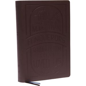 Thomas Nelson Publishers Kjv Holy Bible: Large Print With 53,000 Cross References, Brown Genuine Leather, Red Letter, Comfort Print: King James Version (Verse Art Cover Collection) Thomas Nelson Publishers Kjv Holy Bible: Large Print With 53,000 Cross References, Brown Genuine Leather, Red Letter, Comfort Print: King James Version (Verse Art Cover Collection)