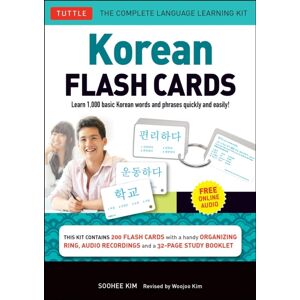 Tuttle Publishing Korean Flash Cards Kit : Learn 1,000 Basic Korean Words And Phrases Quickly And Easily! (Hangul & Romanized Forms) Downloadable Audio Included Tuttle Publishing Korean Flash Cards Kit : Learn 1,000 Basic Korean Words And Phrases Quickly And Easily! (Hangul & Romanized Forms) Downloadable Audio Included