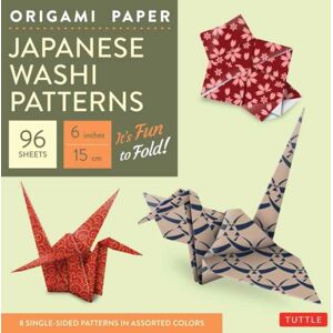 Tuttle Publishing Origami Paper - Japanese Washi Patterns - 6" - 96 Sheets : Tuttle Origami Paper: Origami Sheets Printed With 8 Different Patterns: Instructions For 7 Projects Included Tuttle Publishing Origami Paper - Japanese Washi Patterns - 6" - 96 Sheets : Tuttle Origami Paper: Origami Sheets Printed With 8 Different Patterns: Instructions For 7 Projects Included