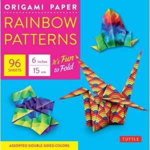 Tuttle Publishing Origami Paper 100 Sheets Rainbow Patterns 6" (15 Cm) : Tuttle Origami Paper: Double-Sided Origami Sheets Printed With 8 Different Patterns (Instructions For 7 Projects Included) Tuttle Publishing Origami Paper 100 Sheets Rainbow Patterns 6" (15 Cm) : Tuttle Origami Paper: Double-Sided Origami Sheets Printed With 8 Different Patterns (Instructions For 7 Projects Included)