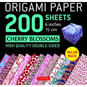 Tuttle Publishing Origami Paper 200 Sheets Cherry Blossoms 6 Inch (15 Cm) : High-Quality Origami Sheets Printed With 12 Different Colors Instructions For 8 Projects Included Tuttle Publishing Origami Paper 200 Sheets Cherry Blossoms 6 Inch (15 Cm) : High-Quality Origami Sheets Printed With 12 Different Colors Instructions For 8 Projects Included