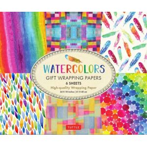 Tuttle Publishing Rainbow Watercolors Gift Wrapping Papers - 6 Sheets : 24 X 18 Inch Wrapping Paper Tuttle Publishing Rainbow Watercolors Gift Wrapping Papers - 6 Sheets : 24 X 18 Inch Wrapping Paper