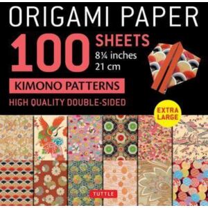 Tuttle Publishing Origami Paper 100 Sheets Kimono Patterns 8 1/4" (21 Cm) : Extra Large Double-Sided Origami Sheets Printed With 12 Different Patterns (Instructions For 5 Projects Included) Tuttle Publishing Origami Paper 100 Sheets Kimono Patterns 8 1/4" (21 Cm) : Extra Large Double-Sided Origami Sheets Printed With 12 Different Patterns (Instructions For 5 Projects Included)