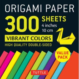 Tuttle Publishing Origami Paper 300 Sheets Vibrant Colors 4" (10 Cm) : Tuttle Origami Paper: Double-Sided Origami Sheets Printed With 12 Different Designs Tuttle Publishing Origami Paper 300 Sheets Vibrant Colors 4" (10 Cm) : Tuttle Origami Paper: Double-Sided Origami Sheets Printed With 12 Different Designs