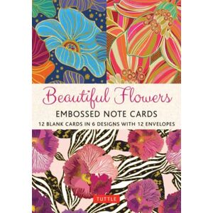 Tuttle Publishing Beautiful Flowers, 12 Embossed Note Cards : 12 Blank Cards In 6 Lovely Designs (2 Each) With 12 Patterned Envelopes In A Keepsake Box Tuttle Publishing Beautiful Flowers, 12 Embossed Note Cards : 12 Blank Cards In 6 Lovely Designs (2 Each) With 12 Patterned Envelopes In A Keepsake Box