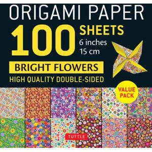 Tuttle Publishing Origami Paper 100 Sheets Bright Flowers 6" (15 Cm) : Tuttle Origami Paper: Double-Sided Origami Sheets Printed With 12 Different Patterns (Instructions For 5 Projects Included) Tuttle Publishing Origami Paper 100 Sheets Bright Flowers 6" (15 Cm) : Tuttle Origami Paper: Double-Sided Origami Sheets Printed With 12 Different Patterns (Instructions For 5 Projects Included)