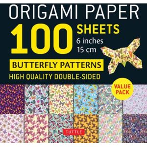Tuttle Publishing Origami Paper 100 Sheets Butterfly Patterns 6" (15 Cm) : Double-Sided Origami Sheets Printed With 12 Different Patterns (Instructions For Projects Included) Tuttle Publishing Origami Paper 100 Sheets Butterfly Patterns 6" (15 Cm) : Double-Sided Origami Sheets Printed With 12 Different Patterns (Instructions For Projects Included)