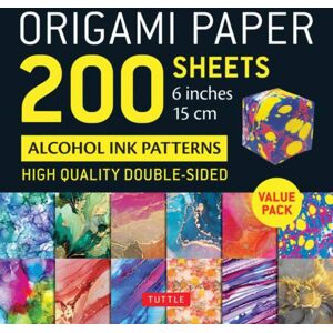 Tuttle Publishing Origami Paper 200 Sheets Alcohol Ink Patterns 6" (15 Cm) : Tuttle Origami Paper: Double-Sided Origami Sheets Printed With 12 Designs (Instructions For 5 Projects Included) Tuttle Publishing Origami Paper 200 Sheets Alcohol Ink Patterns 6" (15 Cm) : Tuttle Origami Paper: Double-Sided Origami Sheets Printed With 12 Designs (Instructions For 5 Projects Included)