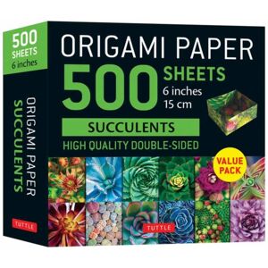 Tuttle Publishing Origami Paper 500 Sheets Succulents 6" (15 Cm) : Tuttle Origami Paper: Double-Sided Origami Sheets With 12 Different Photographs (Instructions For 6 Projects Included) Tuttle Publishing Origami Paper 500 Sheets Succulents 6" (15 Cm) : Tuttle Origami Paper: Double-Sided Origami Sheets With 12 Different Photographs (Instructions For 6 Projects Included)