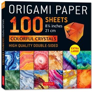 Tuttle Publishing Origami Paper 100 Sheets Colorful Crystals 8 1/4" : Extra Large Double-Sided Origami Sheets Printed With 12 Different Patterns (Instructions For 5 Projects Included) Tuttle Publishing Origami Paper 100 Sheets Colorful Crystals 8 1/4" : Extra Large Double-Sided Origami Sheets Printed With 12 Different Patterns (Instructions For 5 Projects Included)