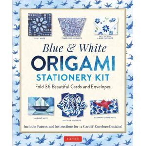 Tuttle Publishing Blue & White Origami Stationery Kit : Fold 36 Beautiful Cards And Envelopes: Includes Papers And Instructions For 12 Origami Note Projects Tuttle Publishing Blue & White Origami Stationery Kit : Fold 36 Beautiful Cards And Envelopes: Includes Papers And Instructions For 12 Origami Note Projects
