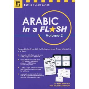 Tuttle Publishing Arabic In A Flash Kit Volume 2 : A Set Of 448 Flash Cards With 32-Page Instruction Booklet Volume 2 Tuttle Publishing Arabic In A Flash Kit Volume 2 : A Set Of 448 Flash Cards With 32-Page Instruction Booklet Volume 2