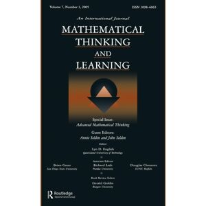Taylor & Francis Inc Advanced Mathematical Thinking : A Special Issue Of Mathematical Thinking And Learning Taylor & Francis Inc Advanced Mathematical Thinking : A Special Issue Of Mathematical Thinking And Learning