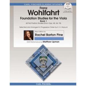 Carl Fischer, Inc Foundation Studies For The Viola, Book 1 : 60 First Position Studies From Op. 45, 54, 74 - Selected And Arranged In Carl Fischer, Inc Foundation Studies For The Viola, Book 1 : 60 First Position Studies From Op. 45, 54, 74 - Selected And Arranged In