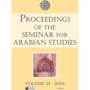 Archaeopress Proceedings Of The Seminar For Arabian Studies Volume 34 2004 Archaeopress Proceedings Of The Seminar For Arabian Studies Volume 34 2004