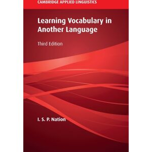 Cambridge University Press Learning Vocabulary In Another Language Cambridge University Press Learning Vocabulary In Another Language