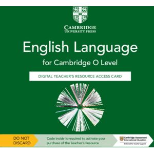 Cambridge University Press Cambridge O Level English Language Digital Teacher'S Resource Access Card Cambridge University Press Cambridge O Level English Language Digital Teacher'S Resource Access Card