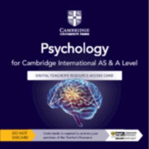 Cambridge University Press Cambridge International As & A Level Psychology Digital Teacher'S Resource Access Card Cambridge University Press Cambridge International As & A Level Psychology Digital Teacher'S Resource Access Card